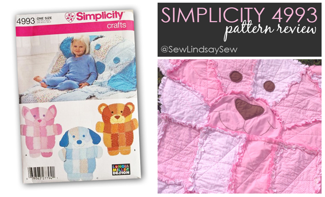 On the Sew Lindsay Sew blog: Simplicity 4993 Teddy Bear Quilt